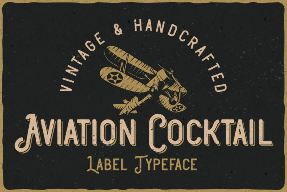 Aviation Cocktail: A Bold Display Font for Branding