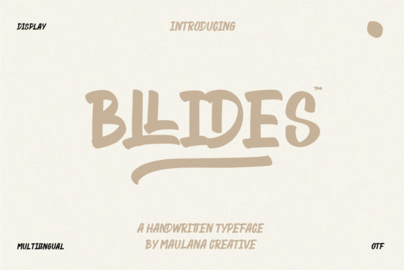 Bllides: A Designer’s Take on This Display Font