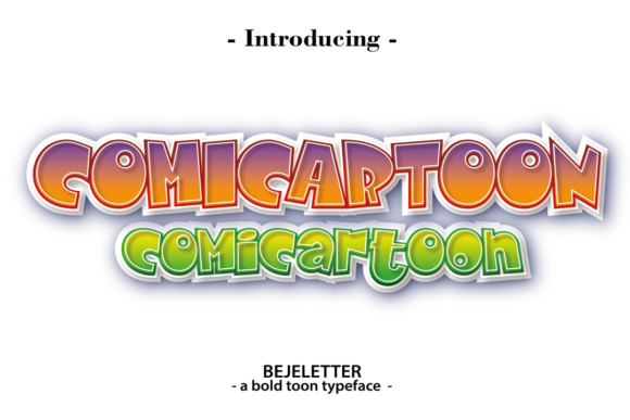 Comicartoon: A Cheerful Display Font for Playful Editorial Design