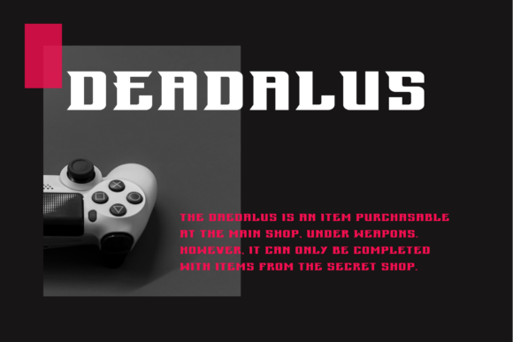 Deadalus: A Stylish Display Font for Editorial Elegance