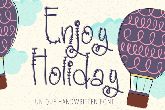 Enjoy Holiday: A Playful Display Font That Elevates Brand Design