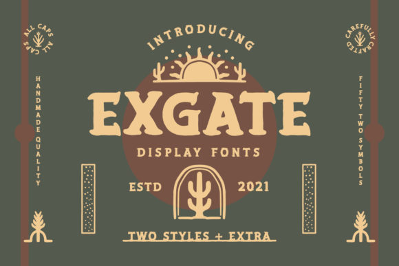 Exgate: A Bold Display Font That Elevates Small Business Branding