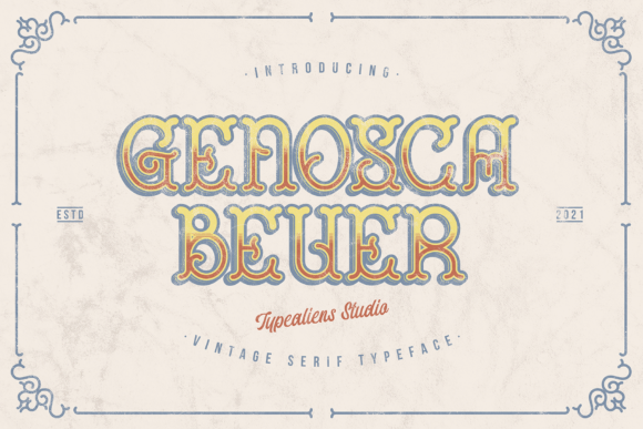 Genosca Beuer: A Vintage Display Font That Elevates Small Business Branding