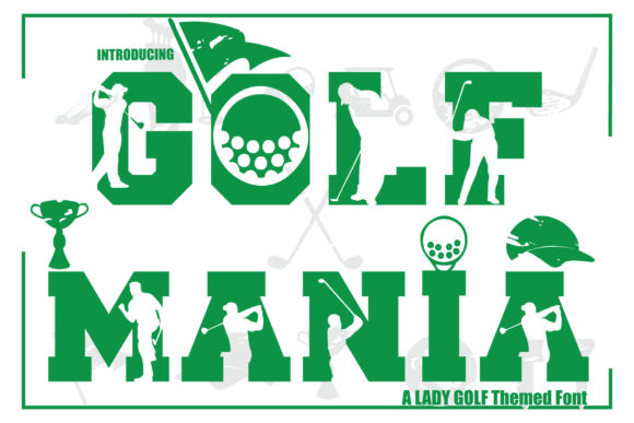 Golf Mania: A Bold Display Font for Dynamic Editorial Design