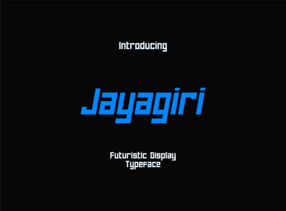 Jayagiri: A Modern Display Font for Editorial Design and Digital Publishing