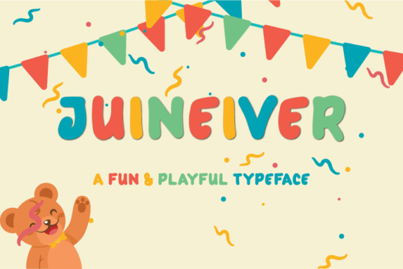 Juineiver: A Playful Display Font for Business Branding