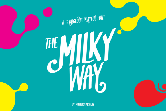 MilkyWay: A Bouncy Display Font for Fresh Brand Designs