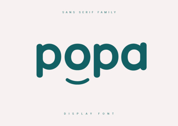 Popa: A Clean Display Font for Makers
