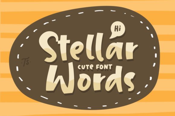 Stellar Words: A Bold Display Font for Modern Editorial Design