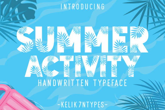 Summer Activity: A Bold Display Font for Web Design