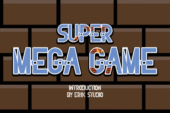 Super Mega Game: A Bold Display Font for Crafters and Makers