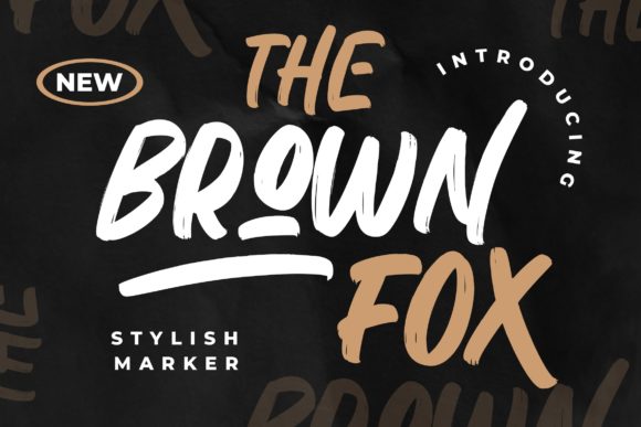 The Brown Fox: A Bold Display Font for Campaigns