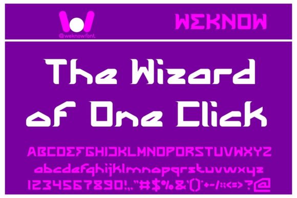 The Wizard of One Click: A Display Font That Elevates Brand Identity