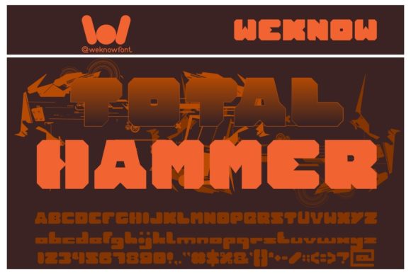 Total Hammer: A Bold Display Font for Web Designers