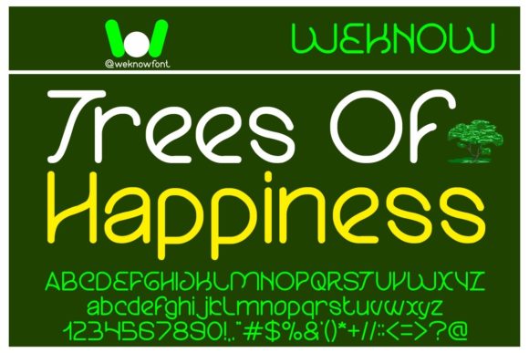 Trees of Happiness Font: A Designer’s Journey Through a Minimalist Typeface for Branding