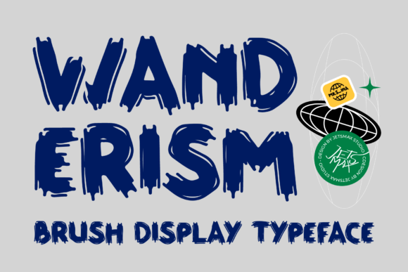 Wanderism: A Bold Brushed Display Font for Modern Branding Projects
